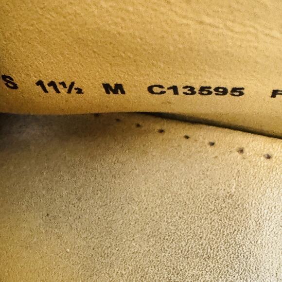 Cole Haan Shoes Mens 11.5 Black Leather Williams Longwing Brogue Wingtip Derby - Picture 11 of 12